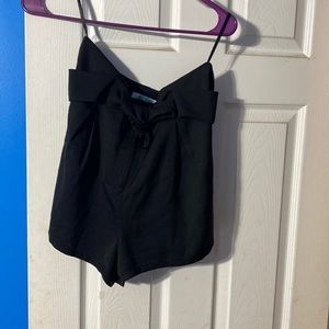 She and Sky Black Shorts